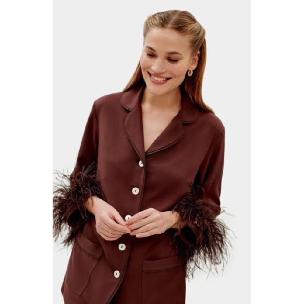 Brown Feather Sleeper Set